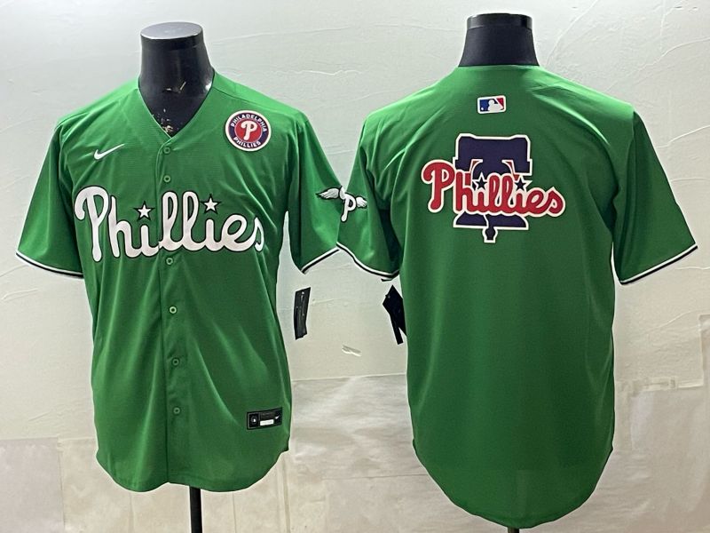 Men 2026 Philadelphia Phillies Blank Green Game Nike MLB Jersey 007